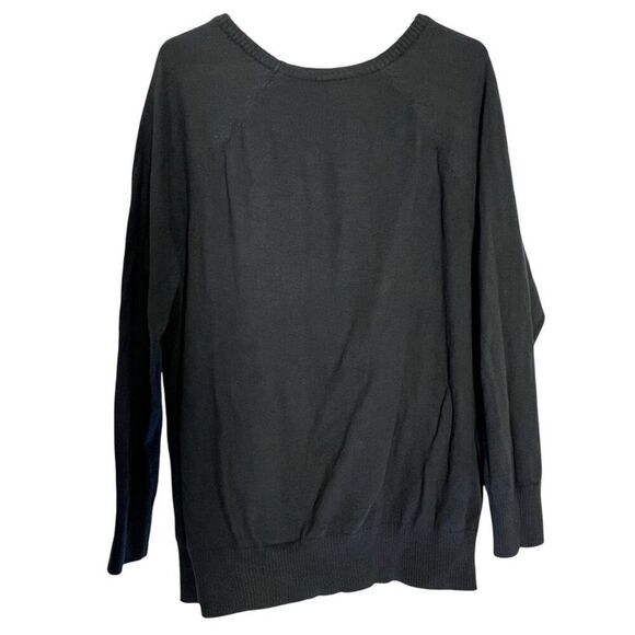 Torrid 100% Cotton Knit Zebra Heart Raglan Long Sleeve Sweater Green Size 1 - Picture 6 of 7